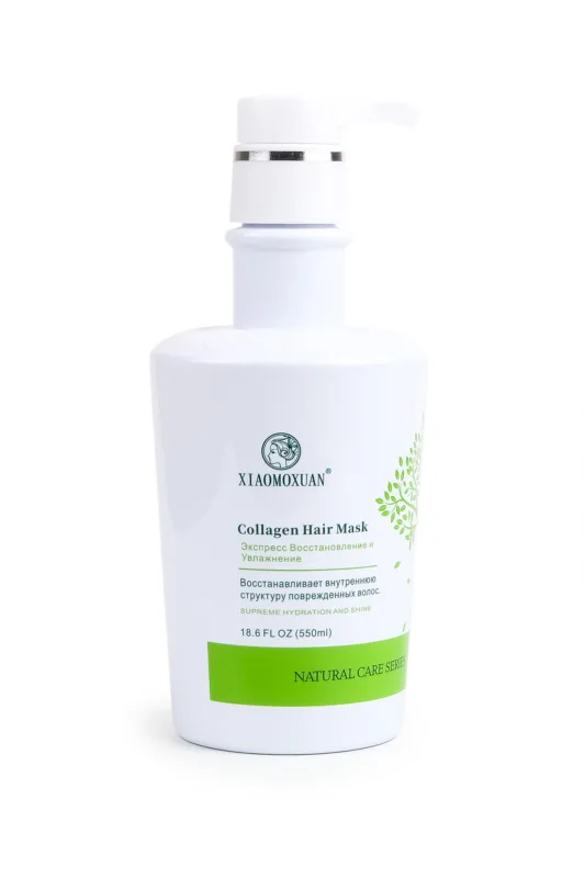 Collagen hair mask Xiaomoxuan 550 ml - deep restoration, nutrition and shine, without sulfates and parabens official distributor original