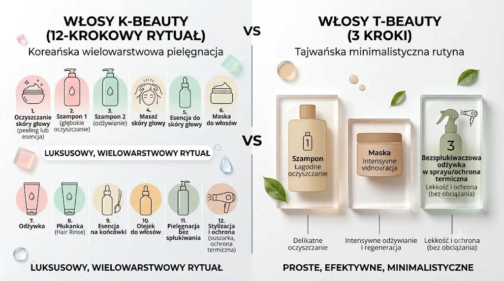 Porównanie K-Beauty i T-Beauty – różne podejścia do pielęgnacji włosów