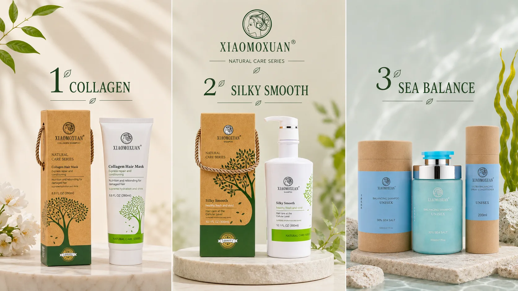 Порівняння ліній Xiaomoxuan Collagen, Silky Smooth та Sea Balance